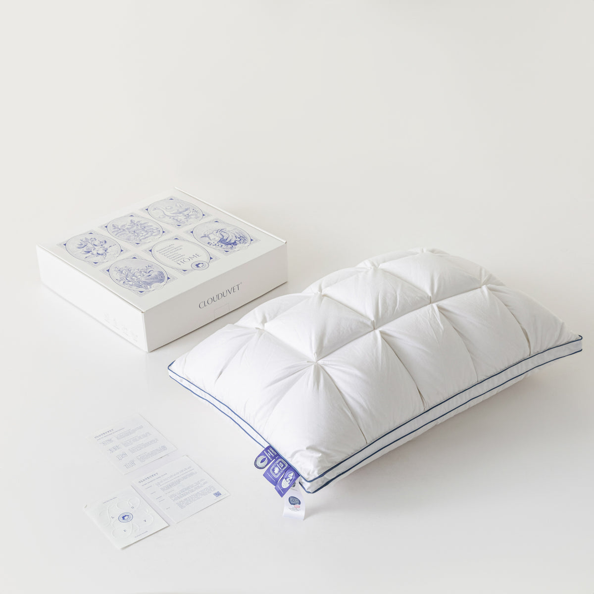 Premium Puff Grid Goose Down Pillow
