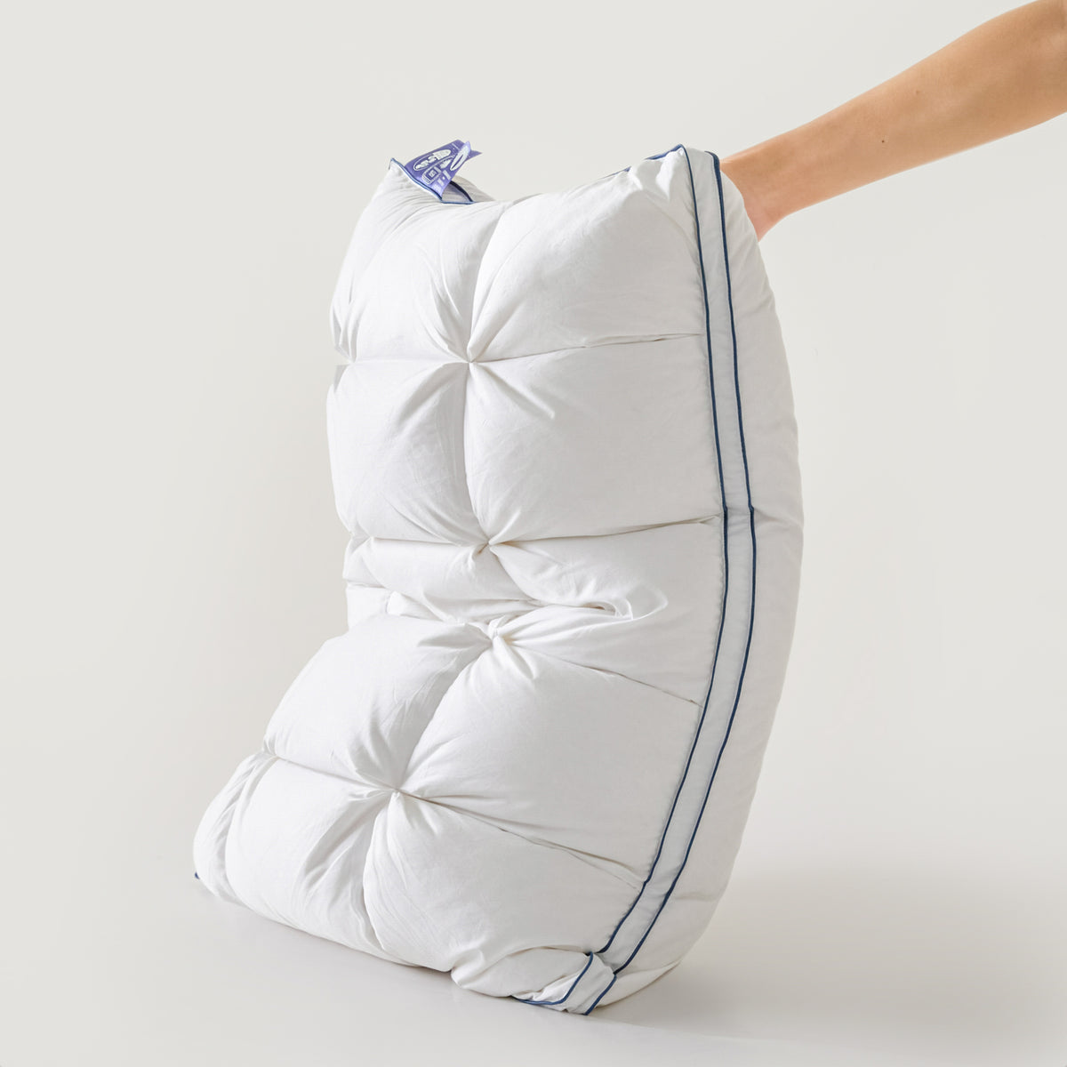 Premium Puff Grid Goose Down Pillow