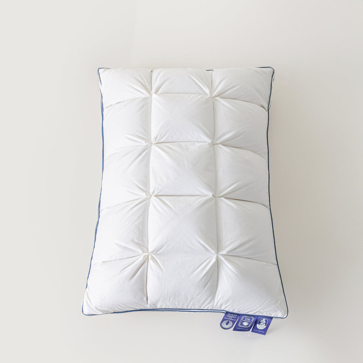 Premium Puff Grid Goose Down Pillow
