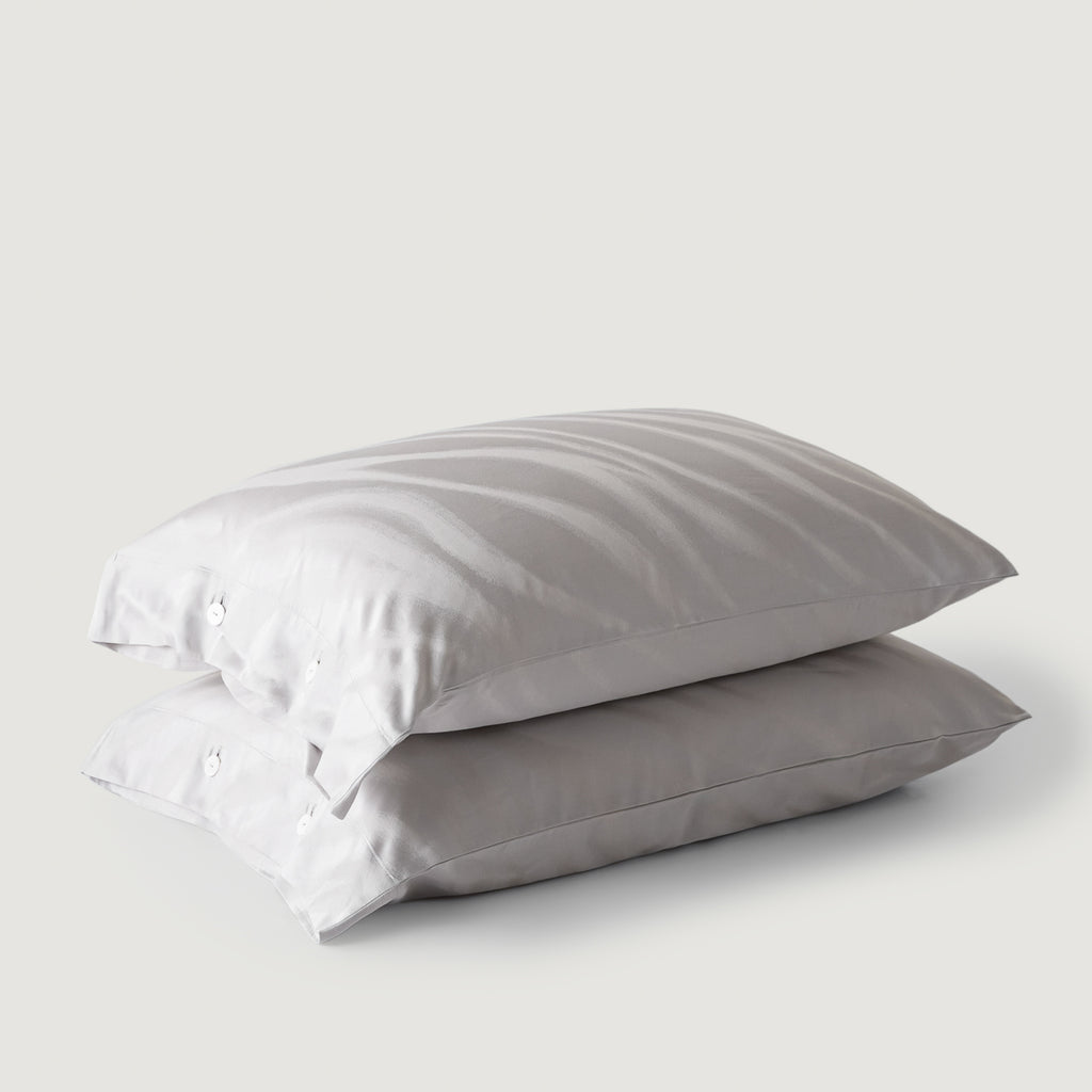 Luxe Lyocell & Cotton Sateen Pillowcase – Silver Leaf