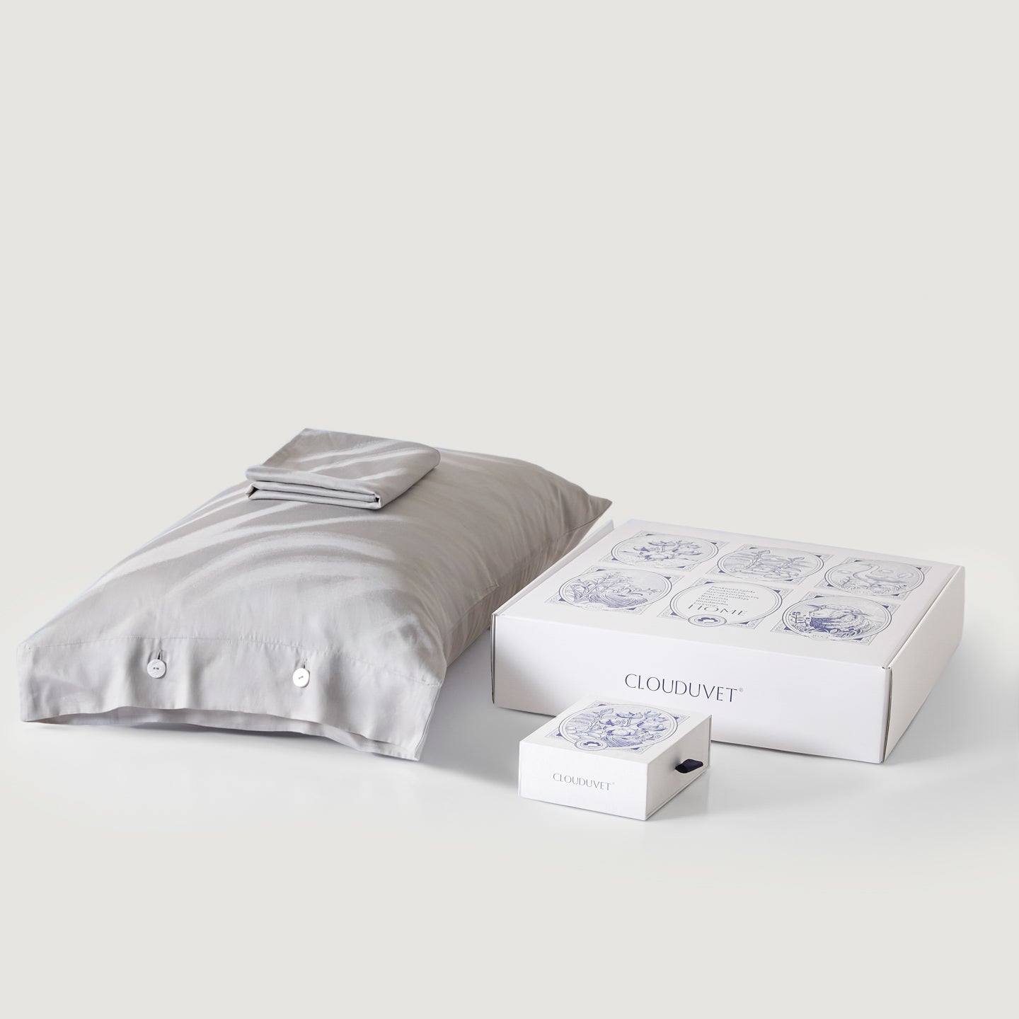 Luxe Lyocell & Cotton Sateen Pillowcase – Silver Leaf