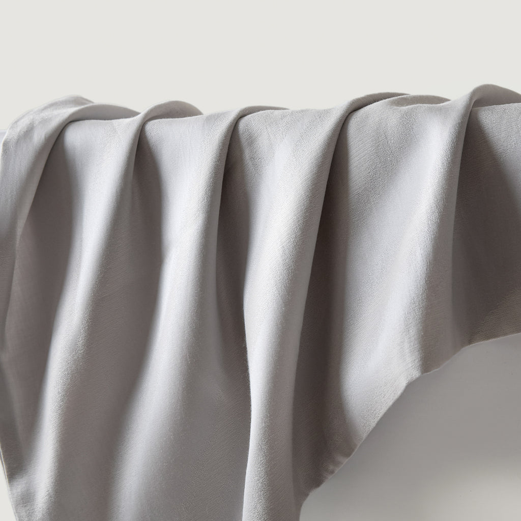 Luxe Lyocell & Cotton Sateen Pillowcase – Silver Leaf