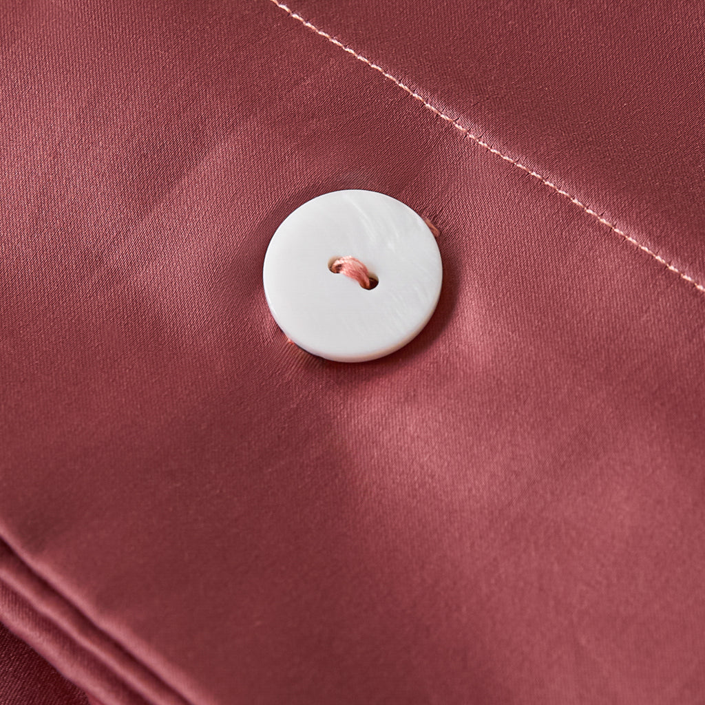 Aien Cotton™ Sateen Pillowcase - Coral Red