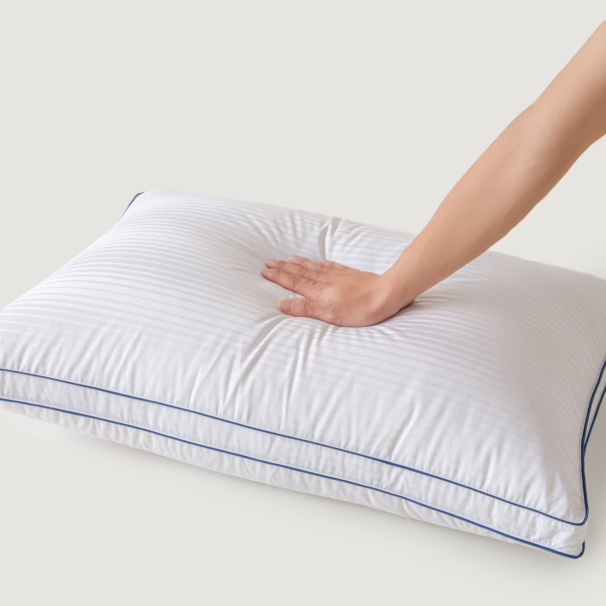 Close-up of the soft goose down surface