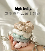 Silk Cloud Scrunchie | Wrist Strap