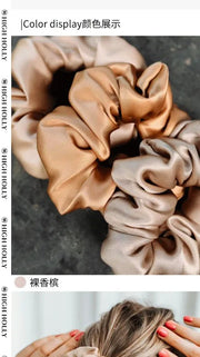 HIGHHOLLY Silk Hair Scrunchie | 5cm Wide