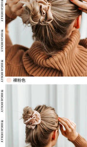 HIGHHOLLY Silk Hair Scrunchie | 5cm Wide