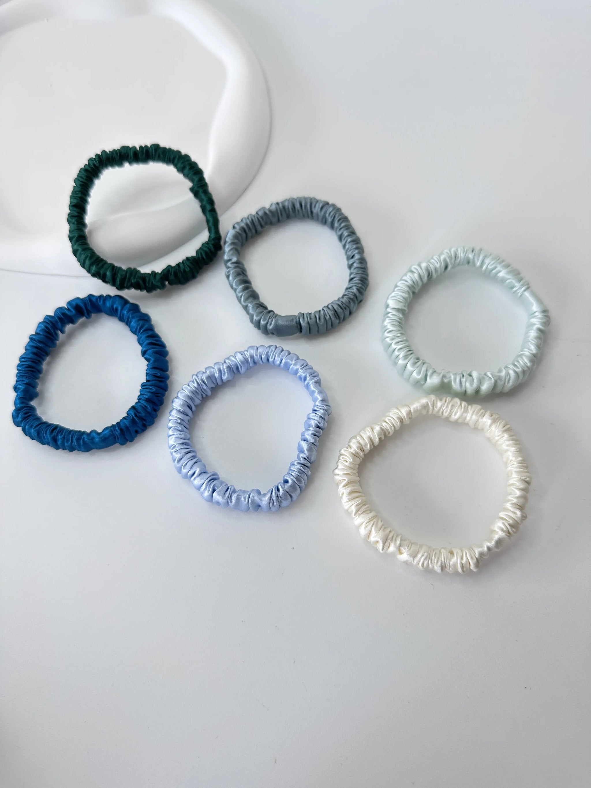 Mulberry Silk Hair Ties | Luxury 1cm