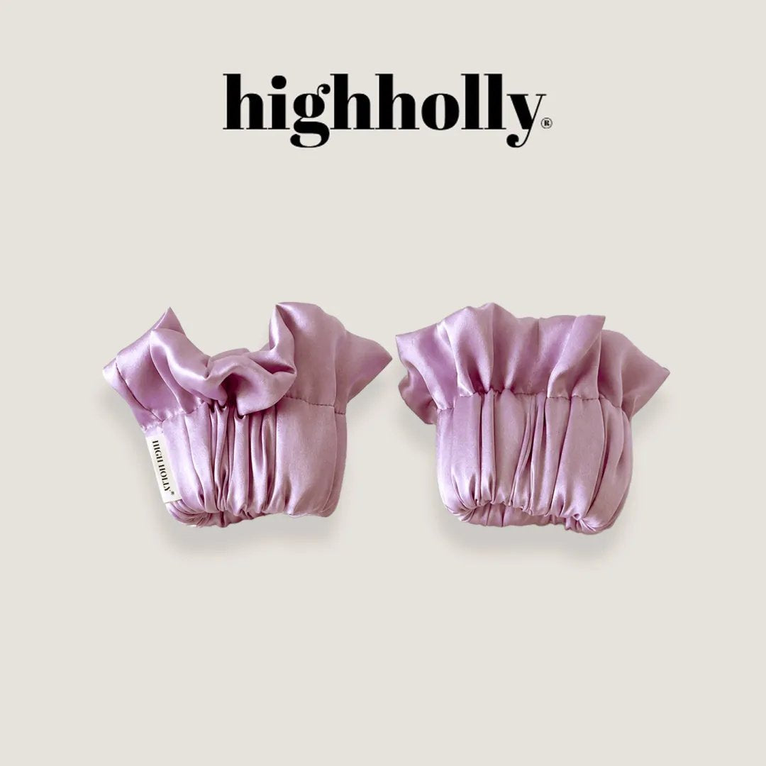 Silk Ruffle Wrist Cuffs | Pair