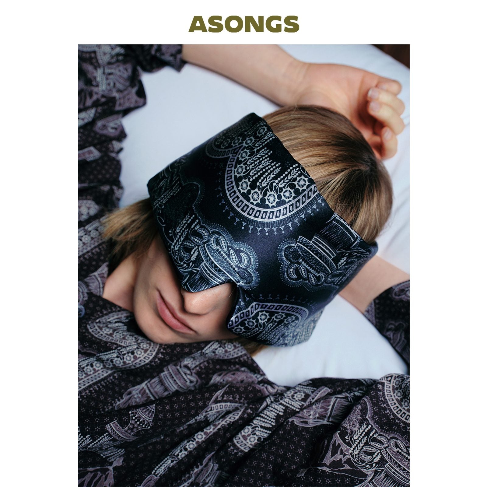 ASONGS Silk Sleep Mask | Foldable
