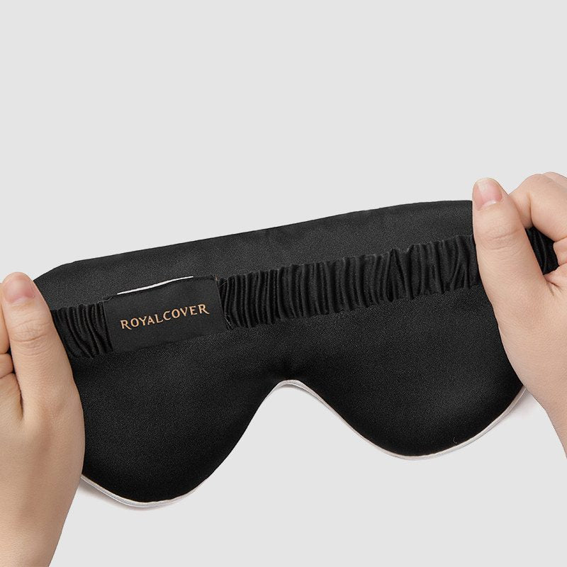 Modern Striped Mulberry Silk Piano Sleep Mask