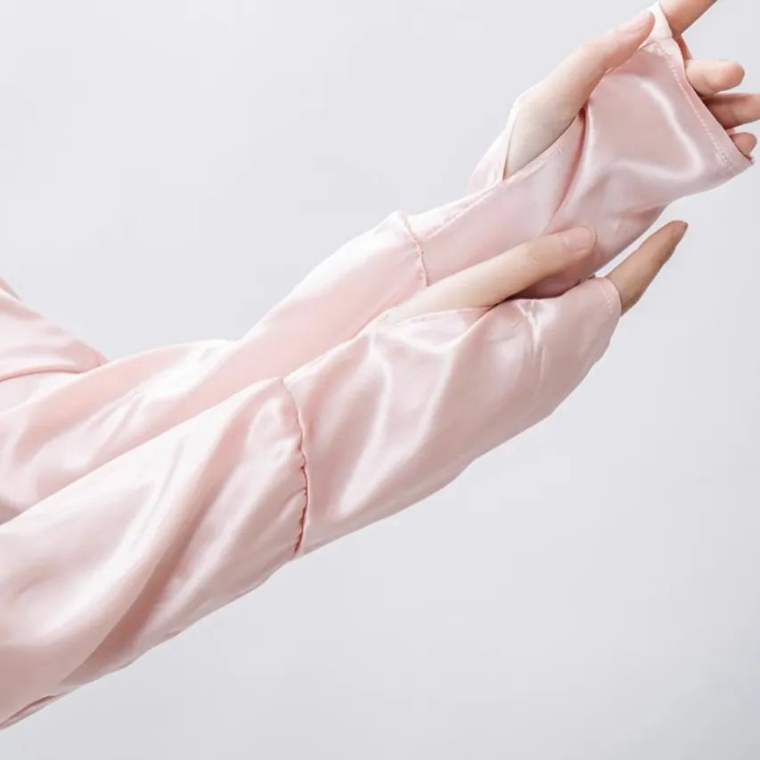Mulberry Silk Sun Sleeve | Fingerless