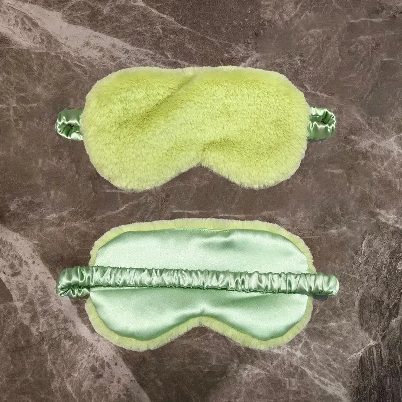 Otter Fur Silk Sleep Mask | Elastic Strap