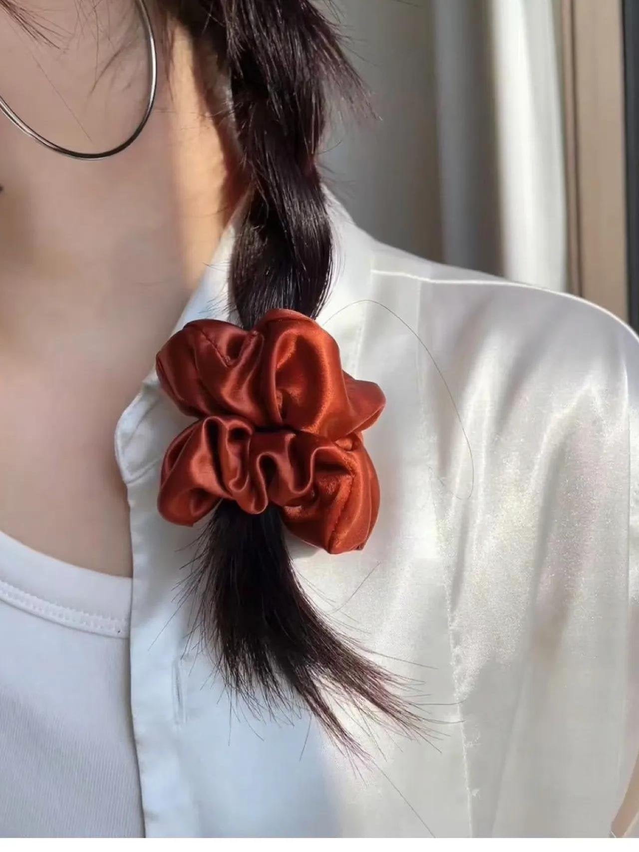 Silk Hair Scrunchie | Premium Elegance