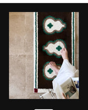 Vintage Wool Blend Rug | Anti-Slip Bedside