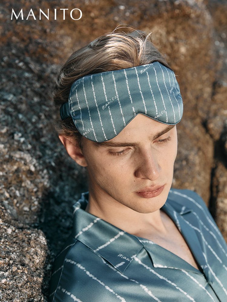 Mulberry Silk Mens Sleep Mask | Ocean Series
