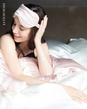 HIGHHOLLY Black Tech Beauty Silk Sleep Mask | 22mm