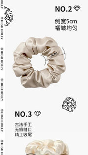HIGHHOLLY Silk Hair Scrunchie | 5cm Wide