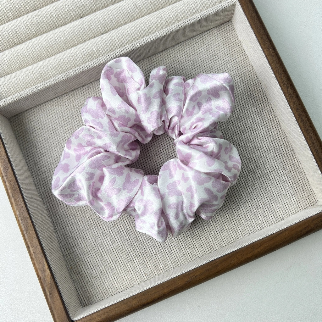 Mulberry Silk Hair Tie | Blue Gingham