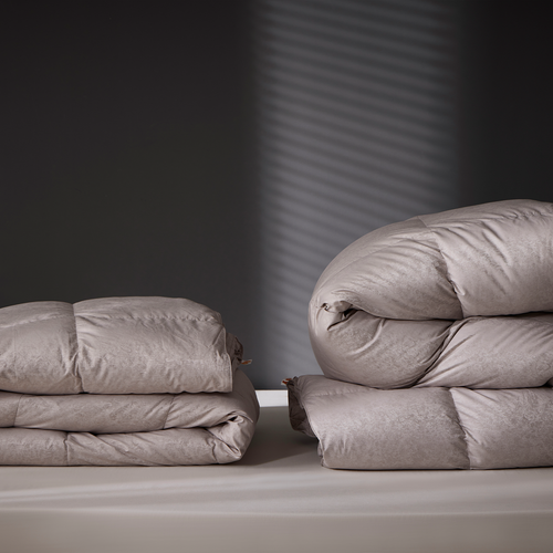 900 F.P Silk Iceland Goose Down Duvet - Grey