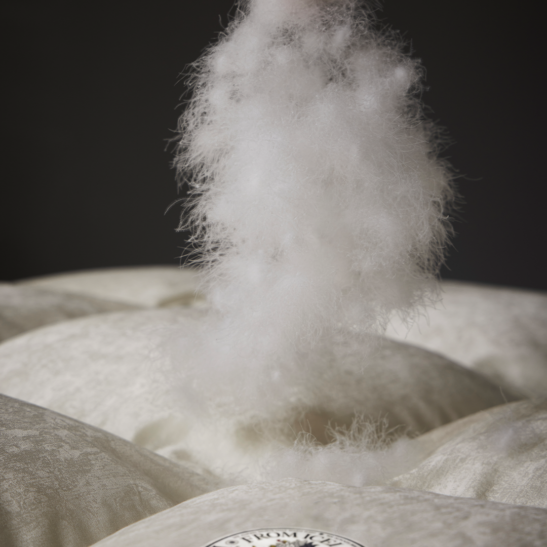 900 F.P Silk Iceland Goose Down Duvet - White
