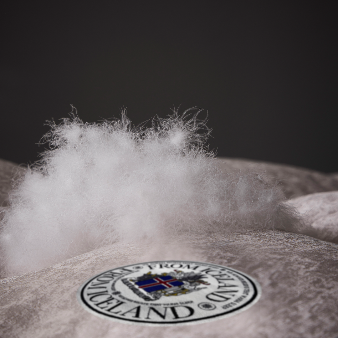 900 F.P Silk Iceland Goose Down Duvet - Grey