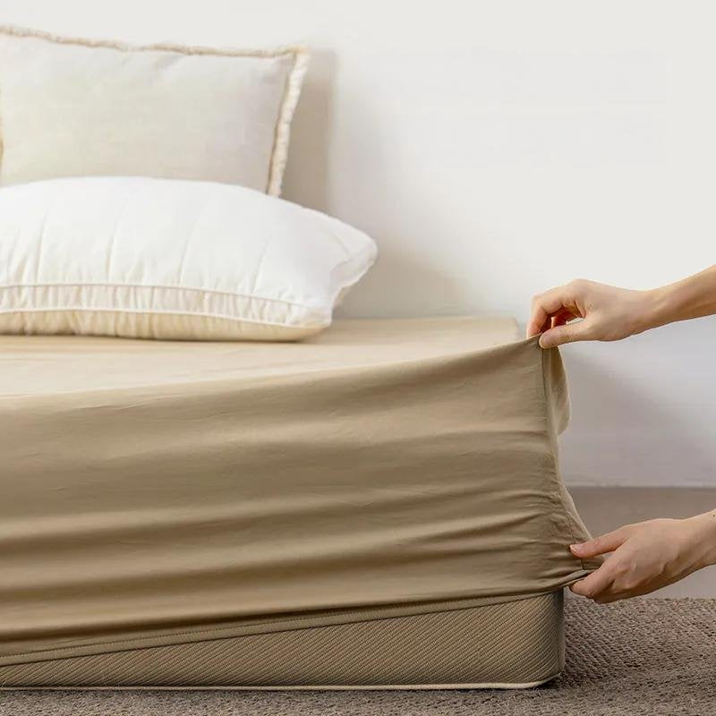 Premium Cotton Fitted Sheet Protector | 150-180cm
