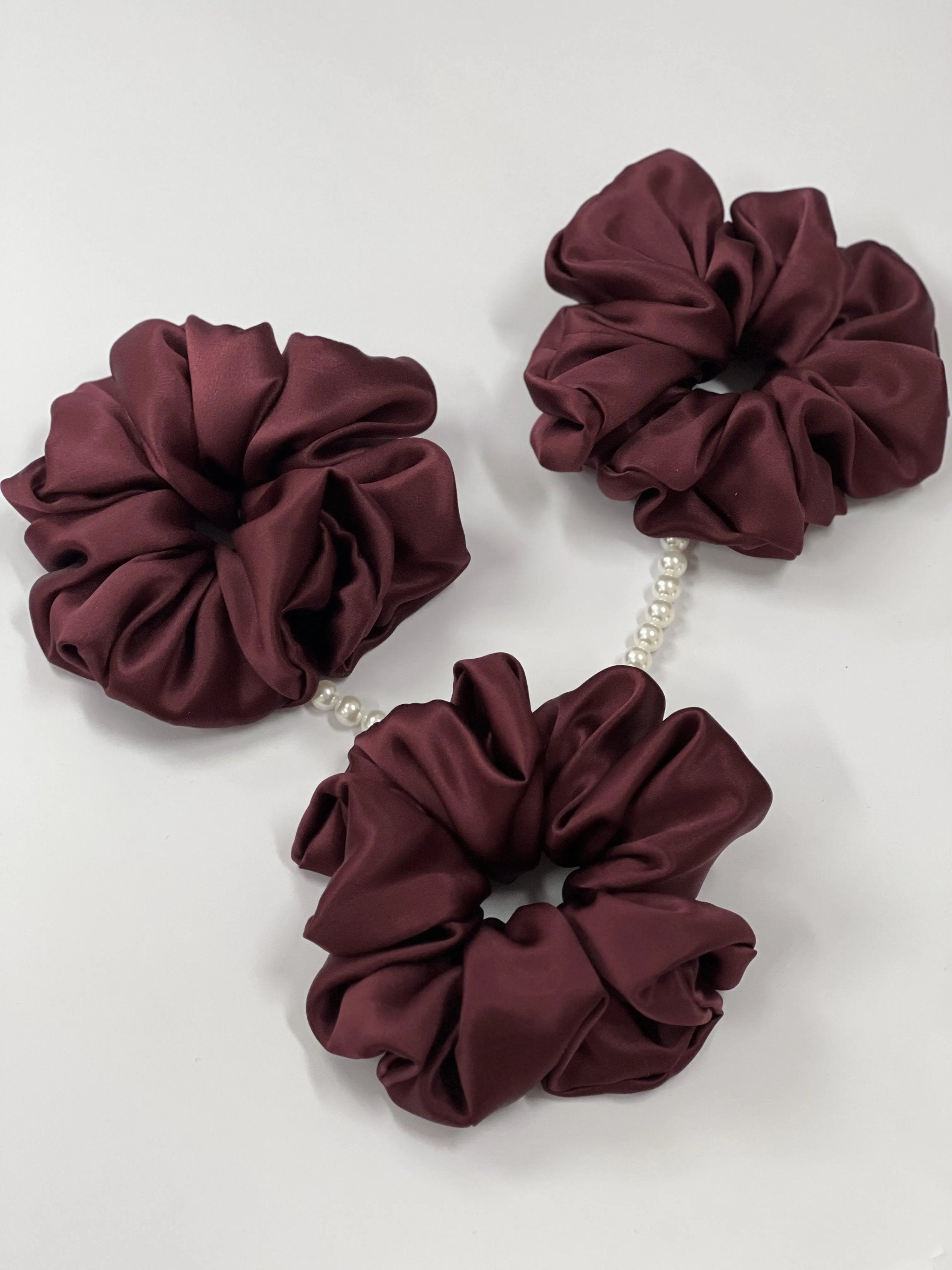 Luxury Silk Hair Tie | Red