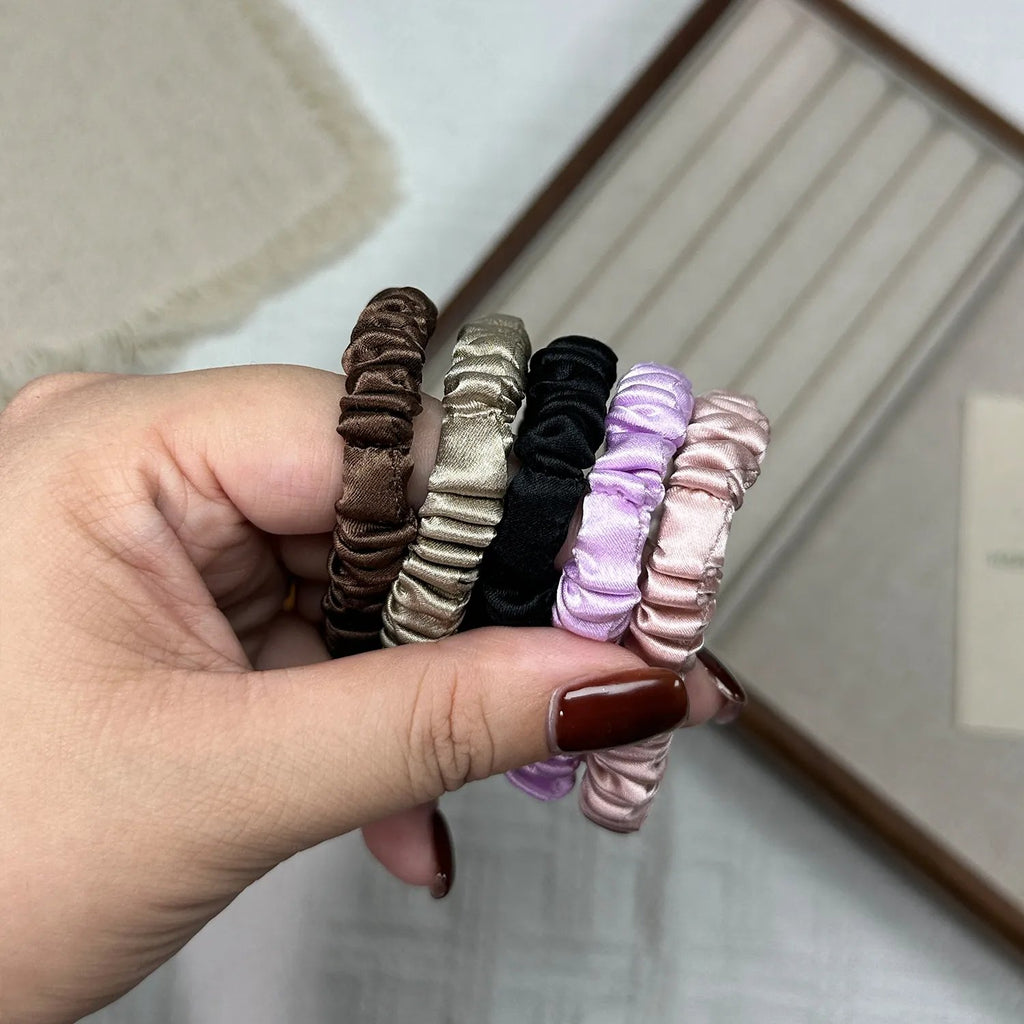 Silk Hair Ties Set of 3 | 1cm