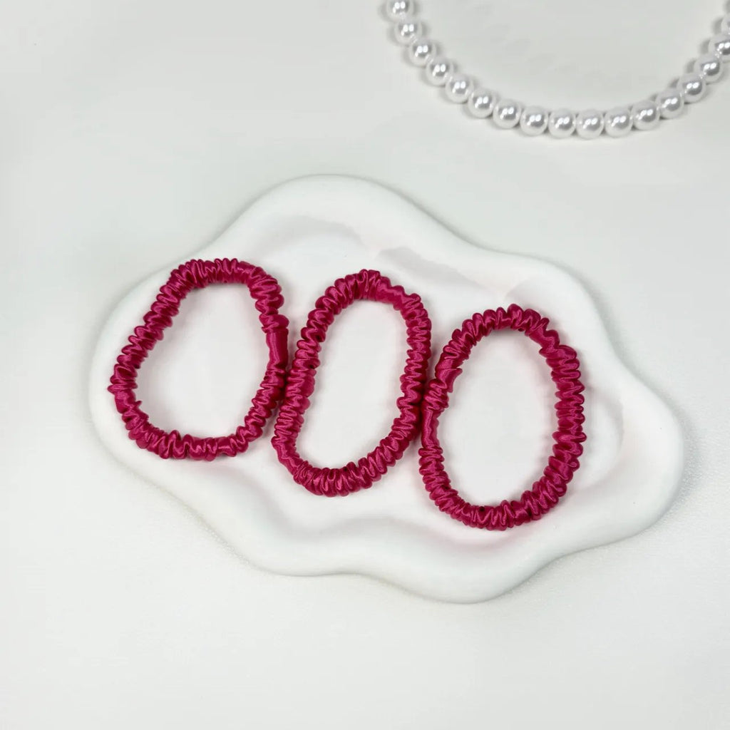 Luxury Silk Hair Tie | Red