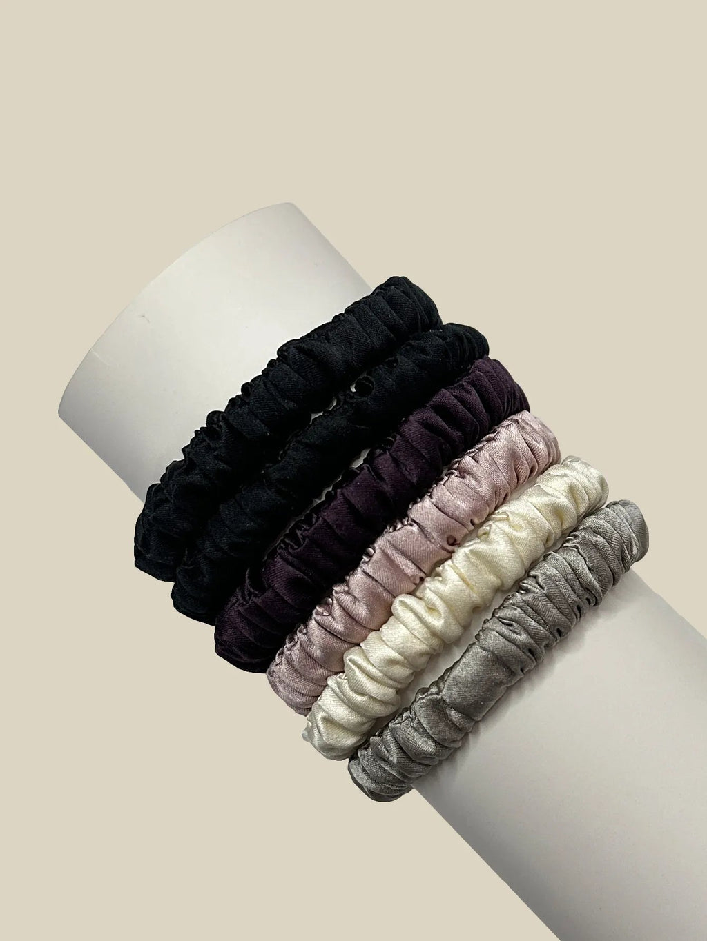 Silk Hair Ties | 1cm, 10-Pack