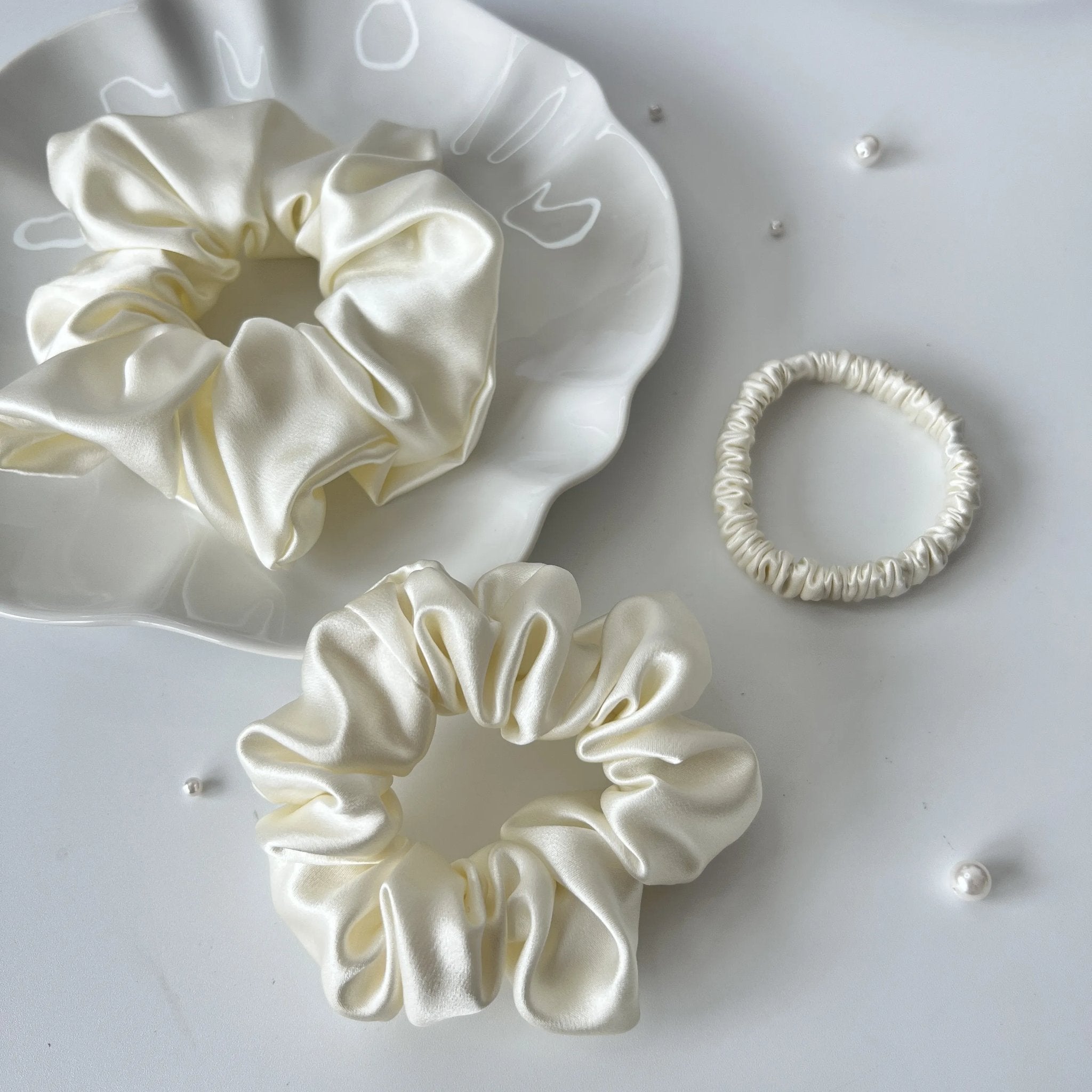 Pure Silk Hair Tie Set | Multi-Size