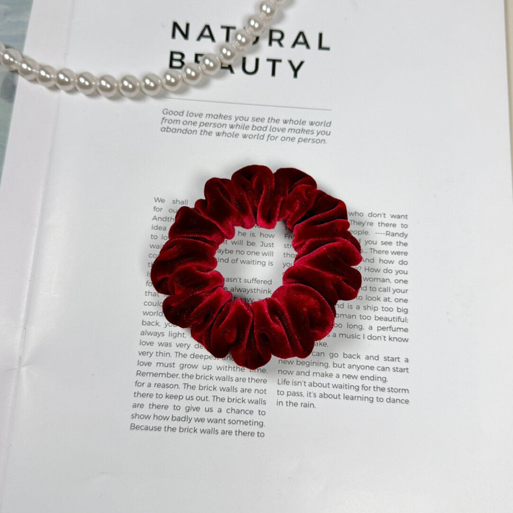 Luxury Silk Hair Tie | Red