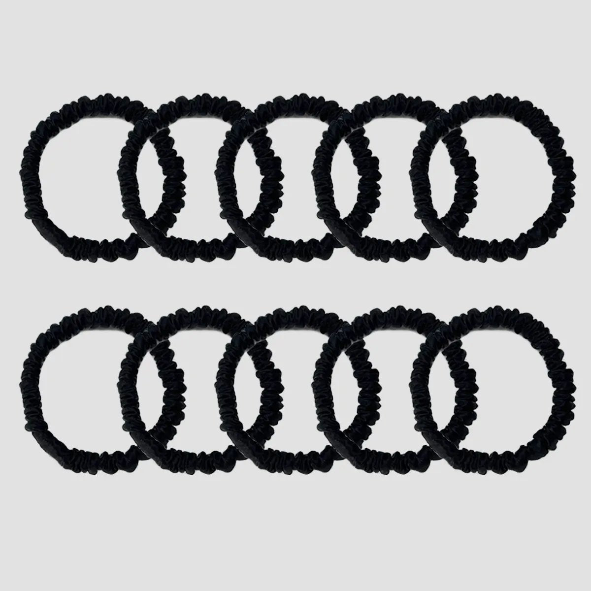 Pure Silk Hair Ties | 10-Pack Assorted