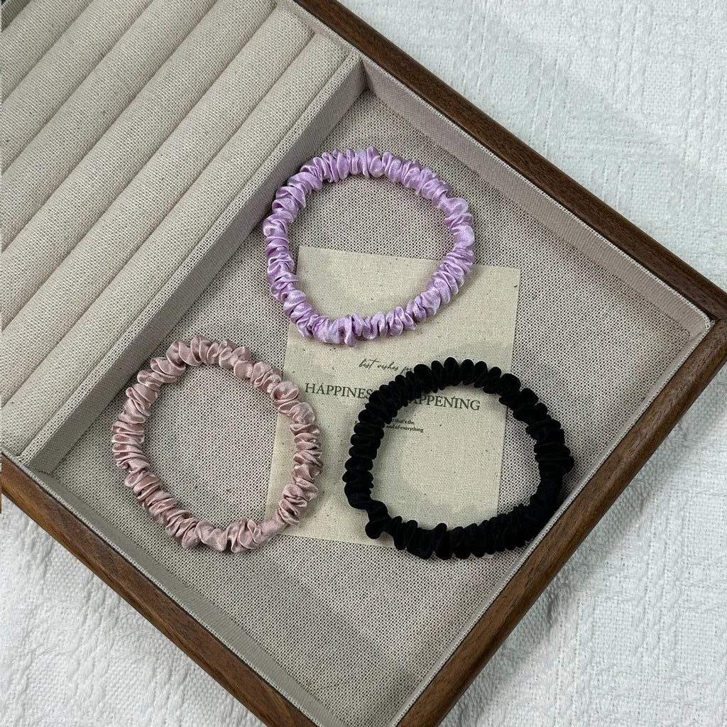 Silk Hair Ties Set of 3 | 1cm