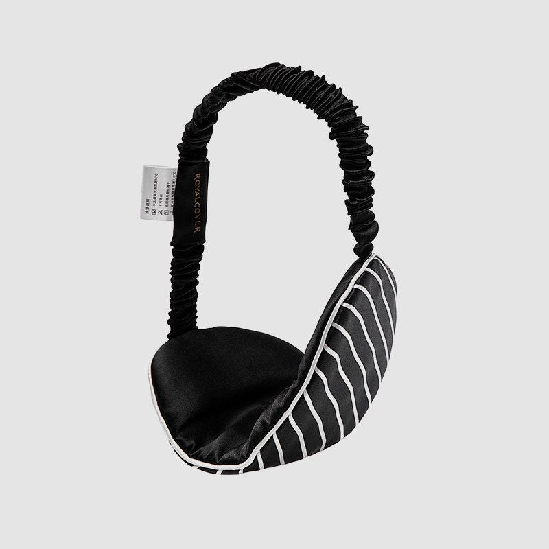 Modern Striped Mulberry Silk Piano Sleep Mask