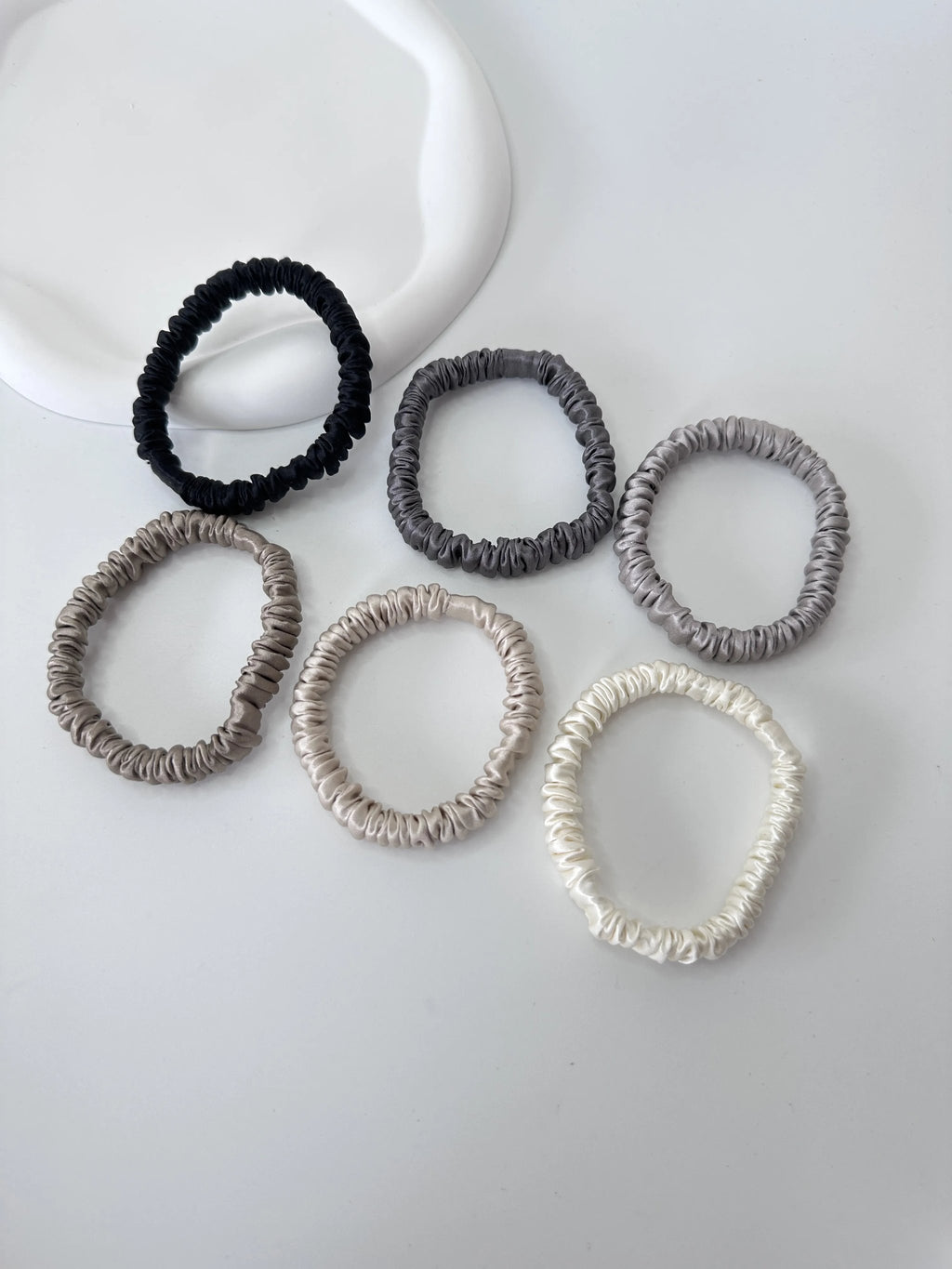 Mulberry Silk Hair Ties | 1cm, Assorted Colors