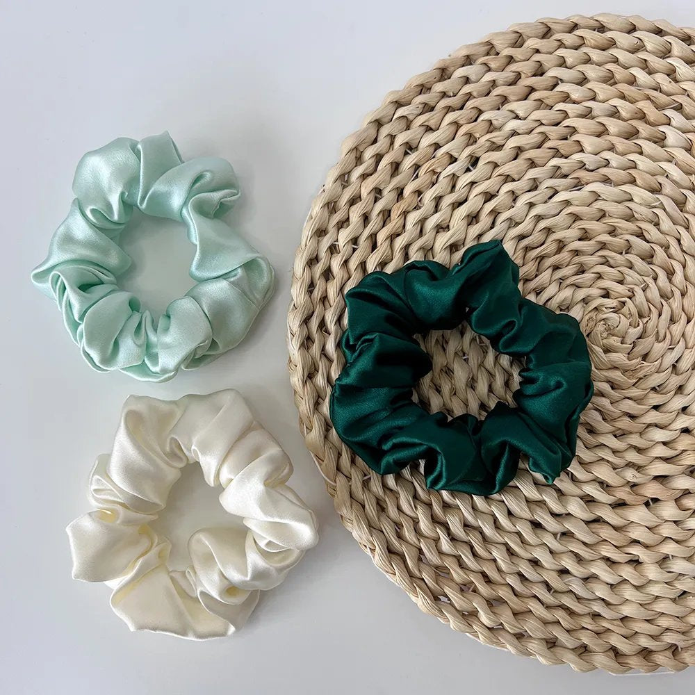 Silk Hair Scrunchie | 19mm Medium