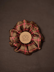 Red & Black Silk Hair Tie | 19mm