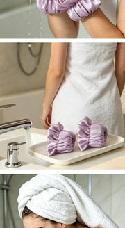 Silk Ruffle Wrist Cuffs | Pair