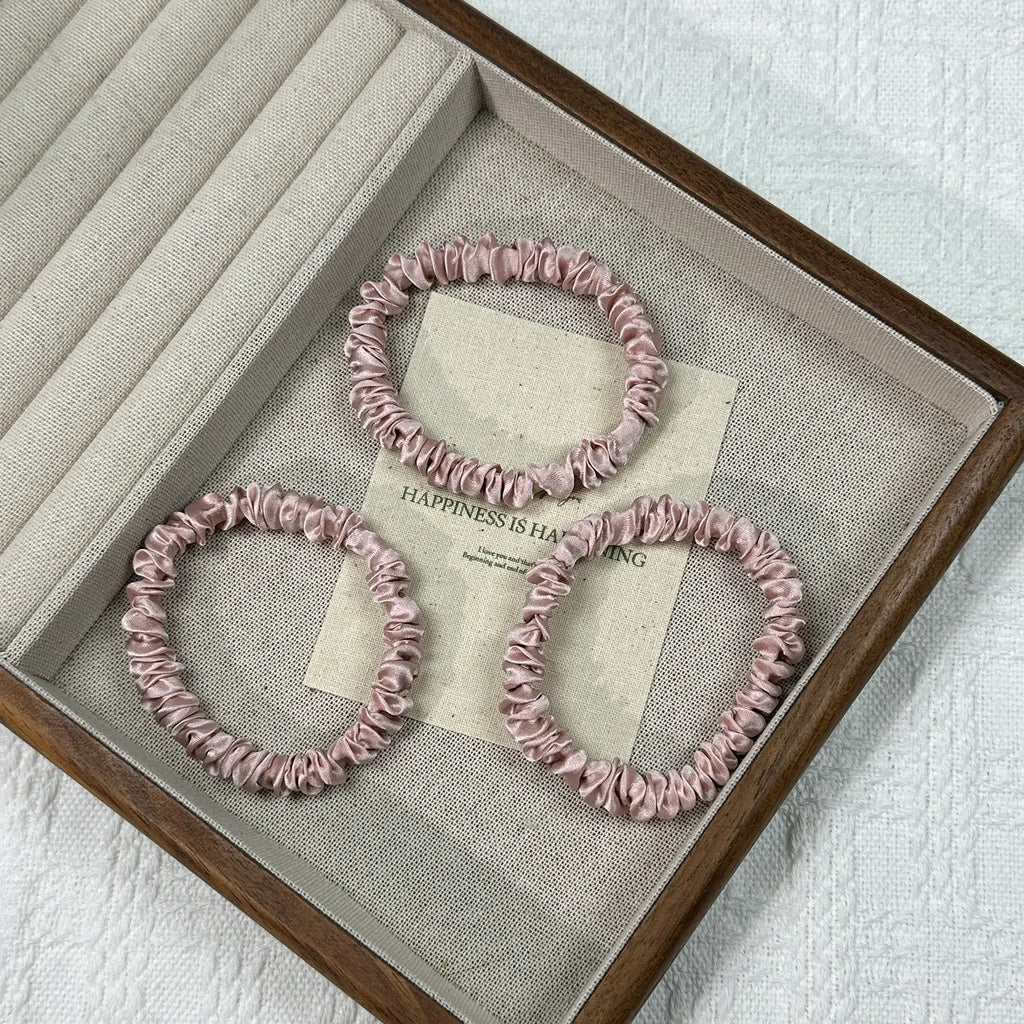Silk Hair Ties Set of 3 | 1cm