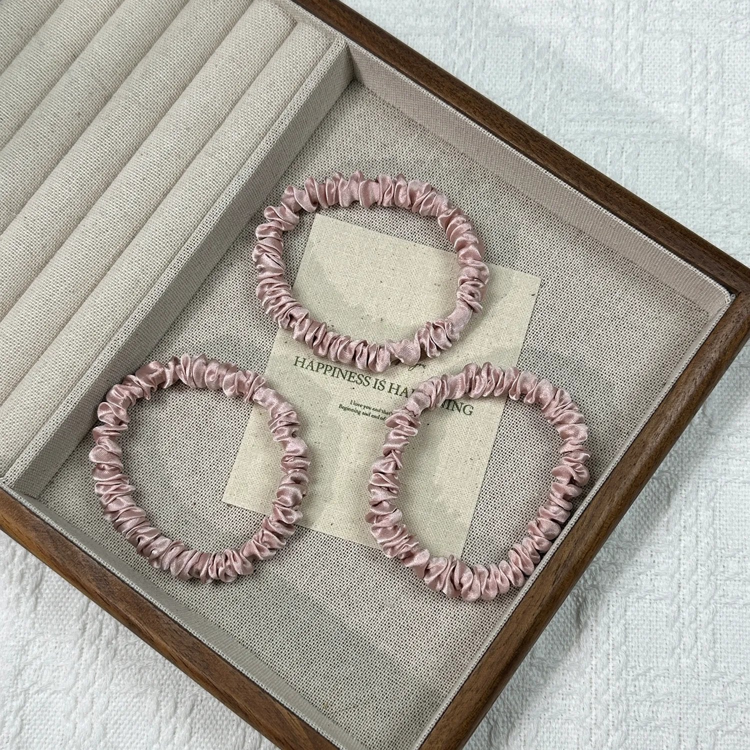 Silk Hair Ties Set of 3 | 1cm