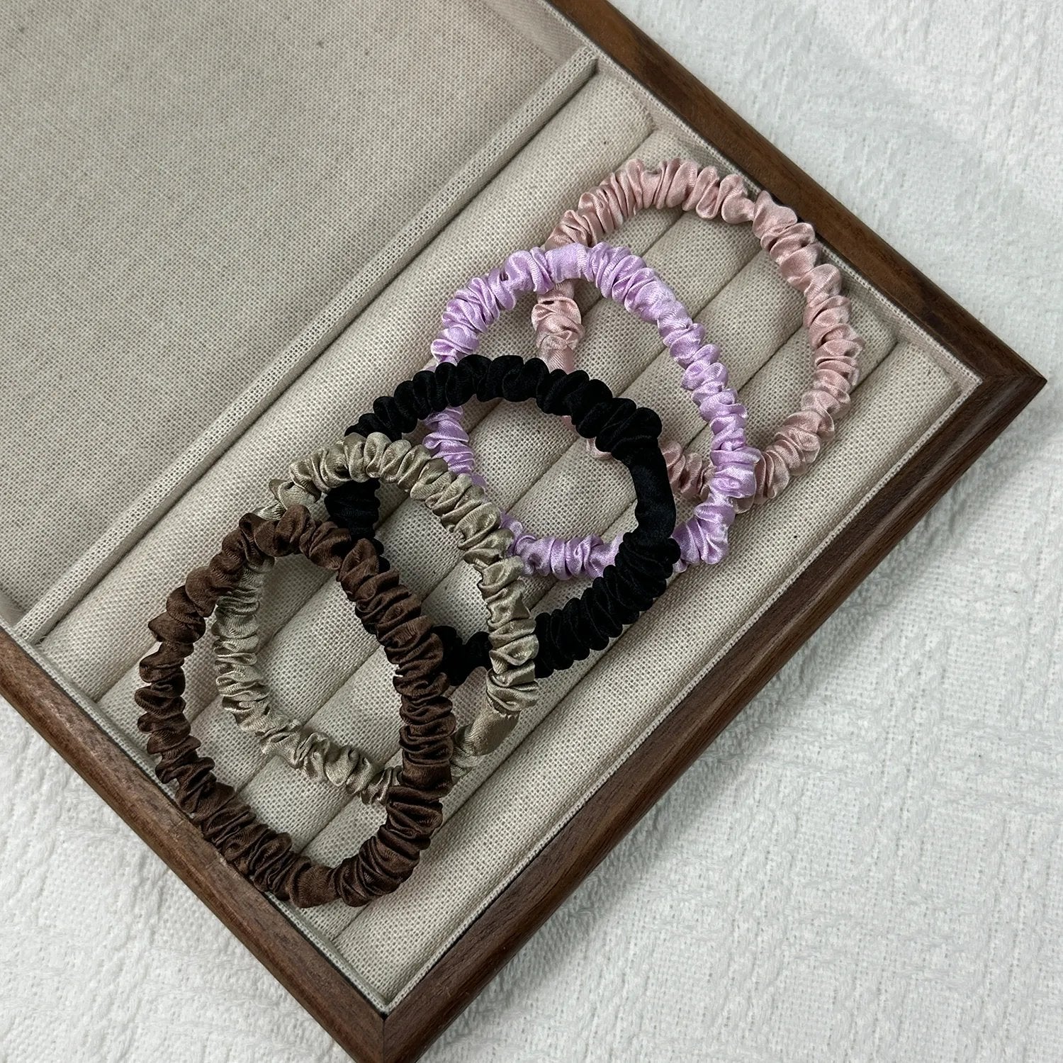 Silk Hair Ties Set of 3 | 1cm
