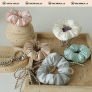 Silk Cloud Scrunchie | Wrist Strap