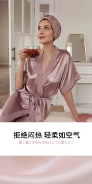 100% Pure Mulberry Silk Sleep Cap