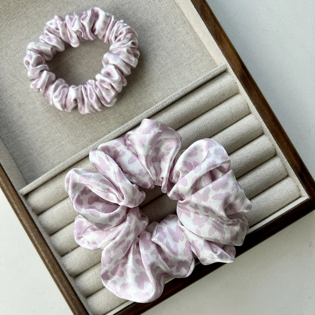 Mulberry Silk Hair Tie | Blue Gingham